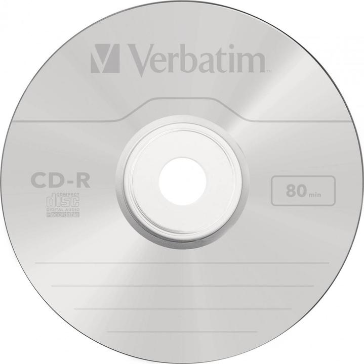 Actual product image Verbatim Audio CD-R, 700MB/80Min, 16x (10 x)