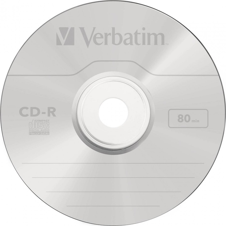 Actual product image Verbatim Audio CD-R, 700MB/80Min, 16x (10 x)
