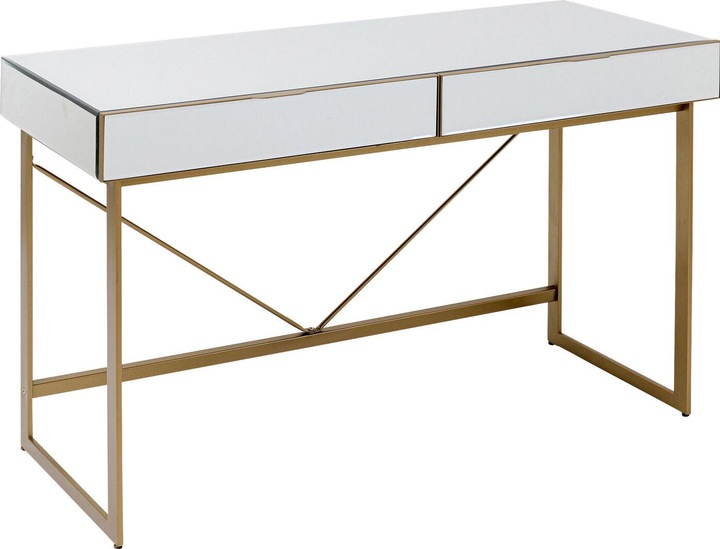 Produktbild Kare Design Schreibtisch Soran Gold 120x50cm (120 x 50 x 77 cm)