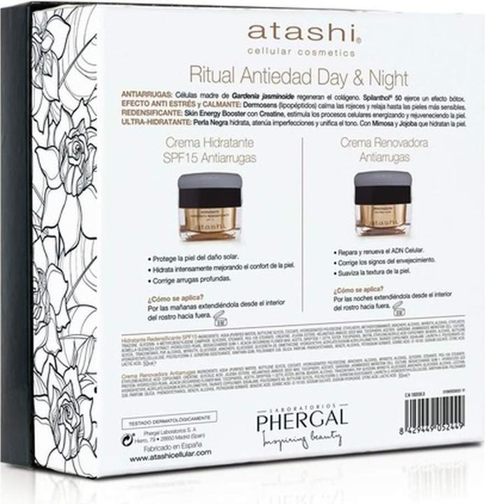 Immagine prodotto Atashi Cellular Cosmetics Crema Rinnovatrice AHA Acidi della Frutta 50ml con Crema Regalo SPF15 50ml (Set per la cura del viso)