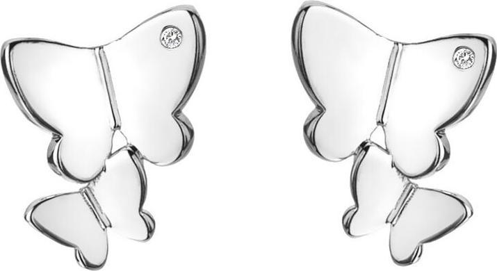 Immagine prodotto Hot Diamonds Incantevoli orecchini in argento con diamanti Flutter DE733