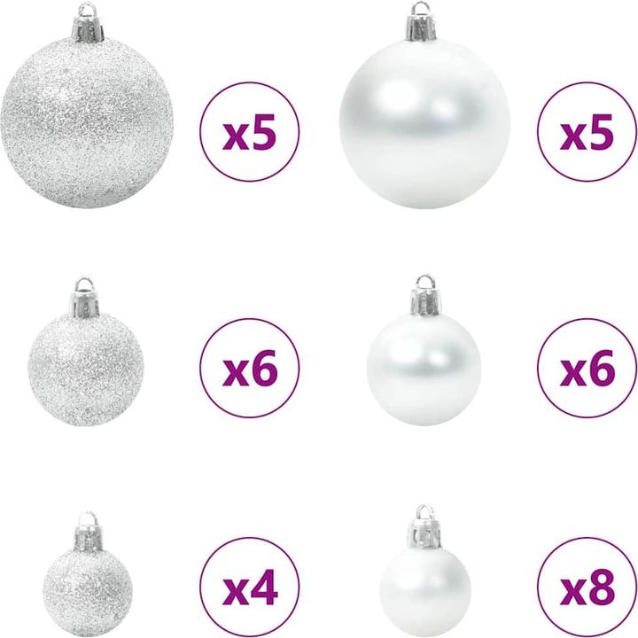 Produktbild vidaXL Weihnachtsornamente (61x)