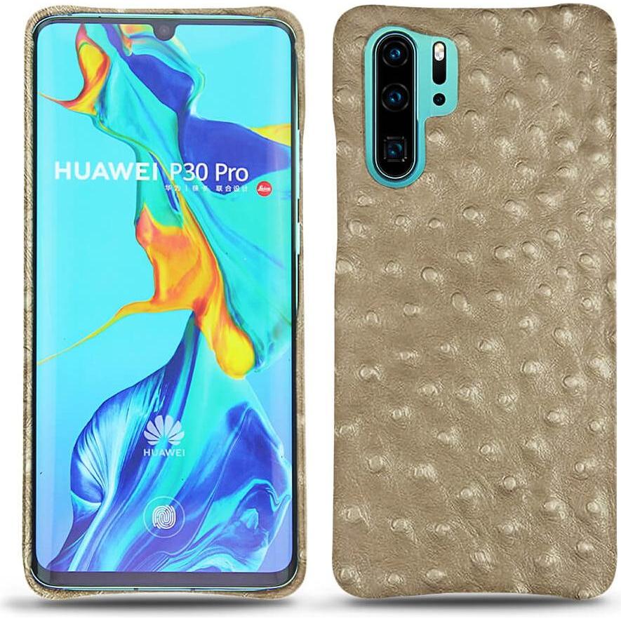 Noreve Lederschutzhülle (Huawei P30 Pro), Smartphone Hülle, Beige