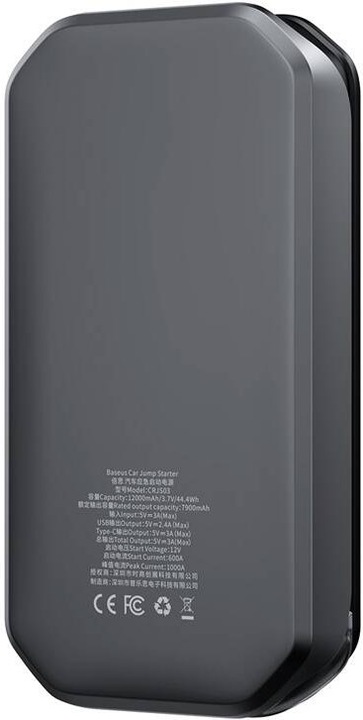 Image du produit Baseus Démarreur de voiture (1000 A, 12000 mAh)
