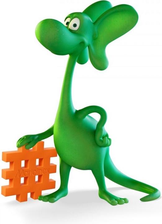 Produktbild Marioinex Mini-Waffel 60 Stück Diplodocus Drache und Meeresnixe