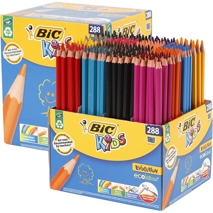 Actual product image Bic Evolution Class Pack colored pencils (288 x)