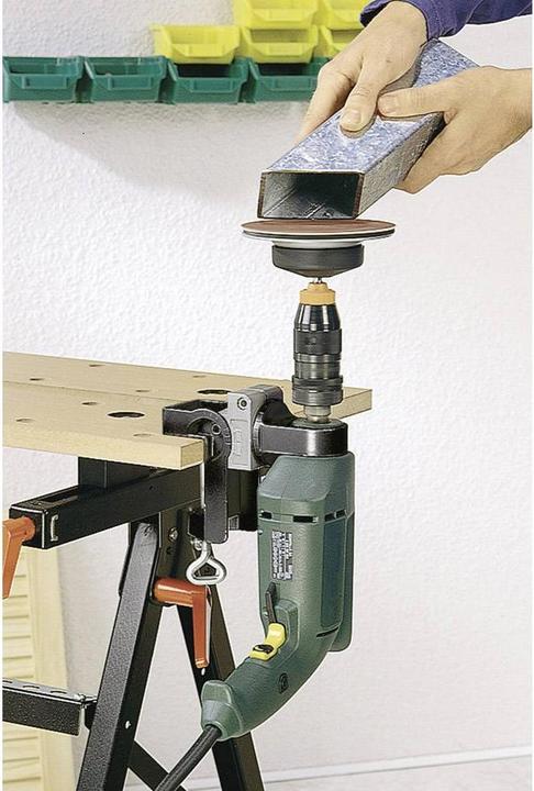 Actual product image wolfcraft Universal Drill Clamp, Die-Cast Aluminium, Swivelling