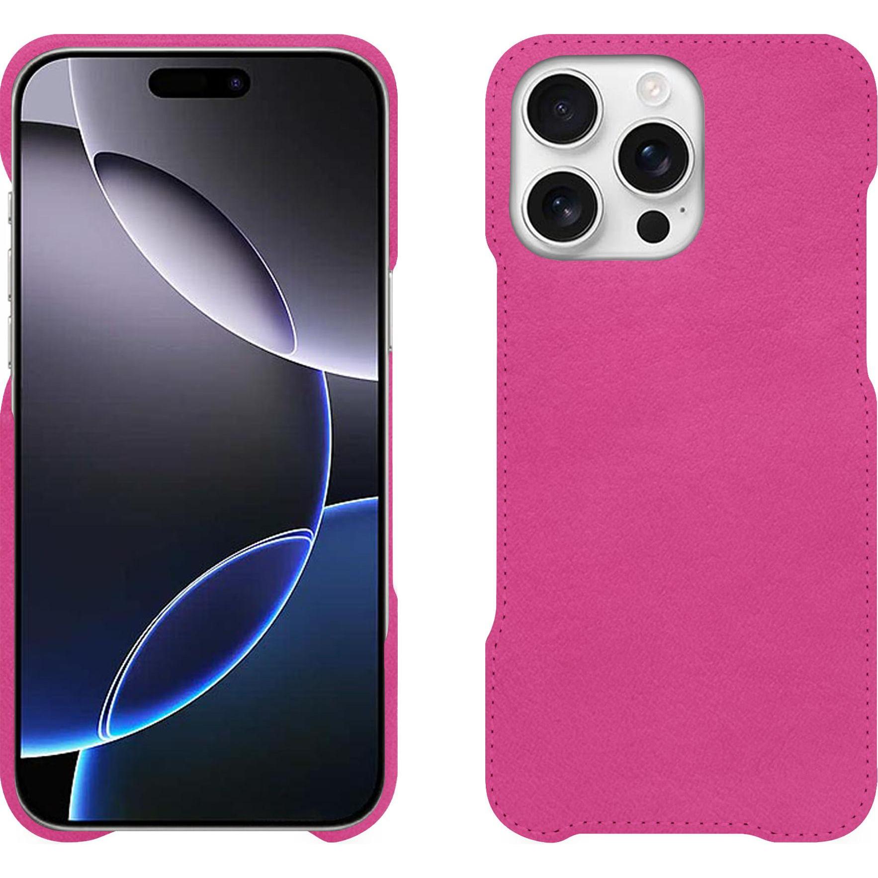 Noreve Lederschutzhülle (Apple iPhone 16 Pro Max), Smartphone Hülle, Rosa