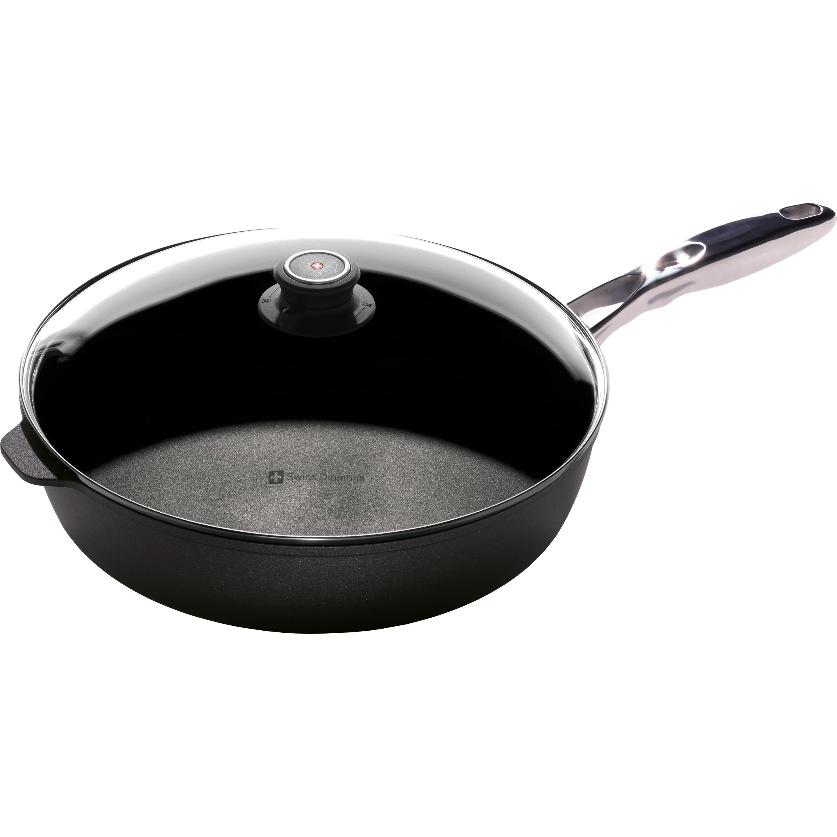 Swiss Diamond Bratpfanne XD Classic mit Deckel 32 cm, Pfanne + Kochtopf, Schwarz