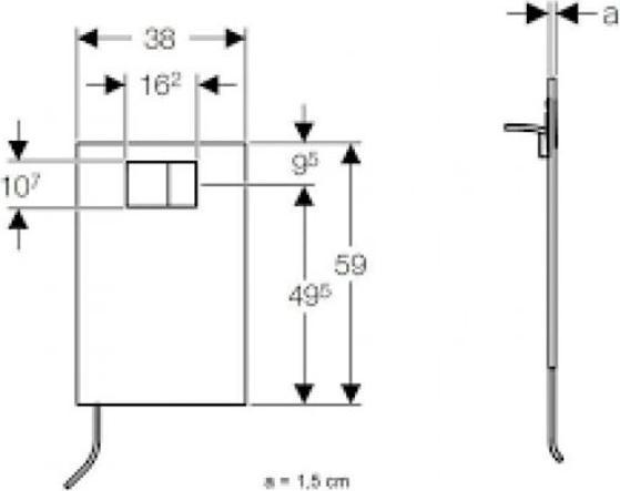 Produktbild Geberit Designplatte für AquaClean WC-Aufsatz