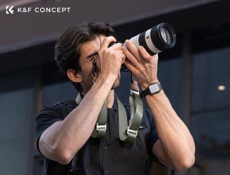 Actual product image K&F Concept 32mm WidthNeck Strap Urban Wander 01 (Green) (Neck belt)