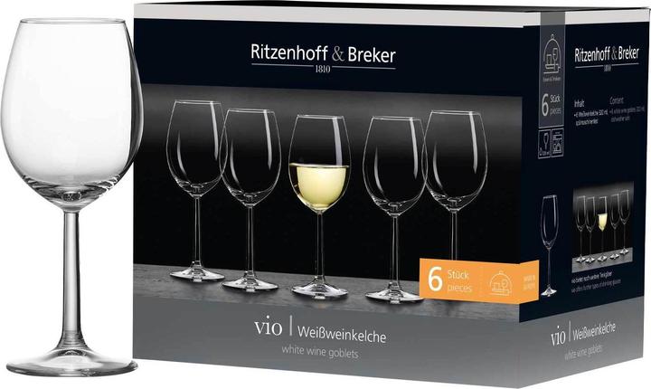 Produktbild Ritzenhoff & Breker Weissweinglas 'Vio' 6er Set (32 cl, 6 Gläser, Weissweingläser)