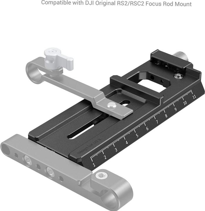 Image du produit SmallRig Platine quick-release (Arca/Manfrotto) pour DJI RS 2 et DJI RSC 2 - 3061 (Plaque de montage Gimbal)