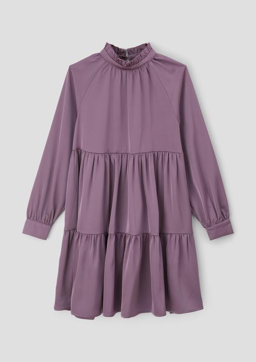 Actual product image s.Oliver Kleid Satinkleid mit gestuftem Rock (140)