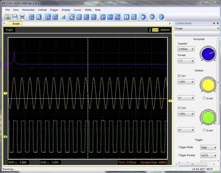 Produktbild Voltcraft USB-Oszilloskop DSO-2020 USB 2 (CAT I)