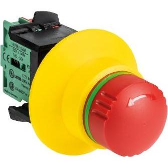 Wieland Pulsante di arresto di emergenza, Pulsante + Interruttore, Nero, Giallo, Rosso