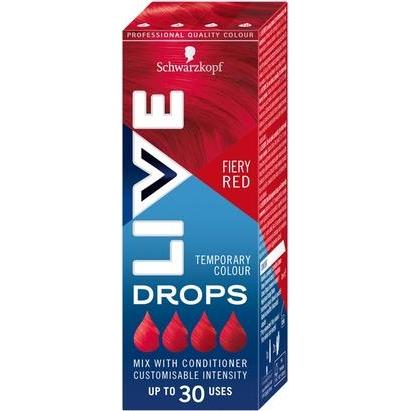 Schwarzkopf LIVE Drops Haarfarbe waschbar - Feuriges Rot 30 ml (Feuriges Rot) (49993482)