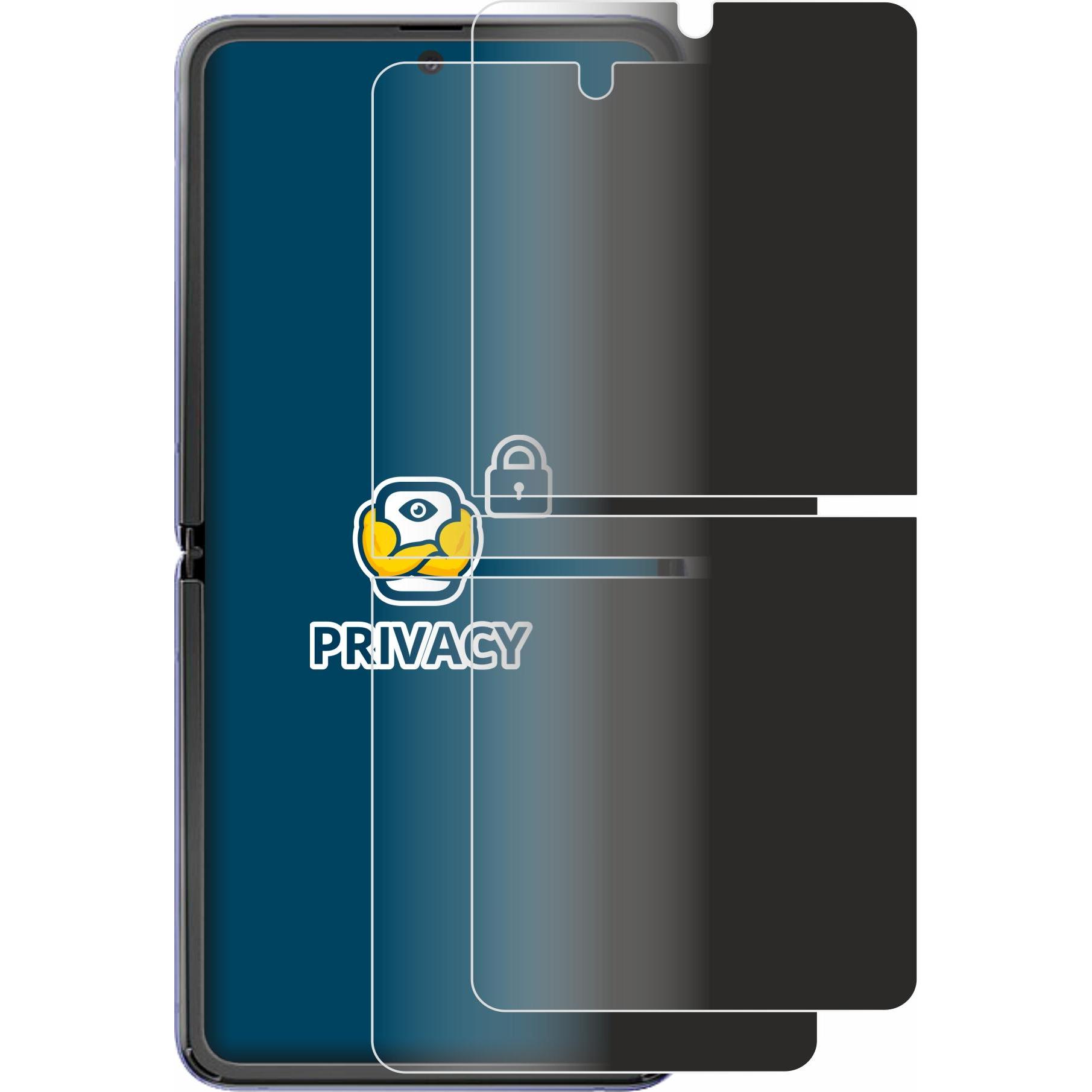 Thumbnail - BROTECT Sichtschutzfolie Anti-Spy Privacy Folie Blaulicht-Schutz (2 Stück, Samsung Galaxy Z Flip 5G), Smartphone Schutzf...