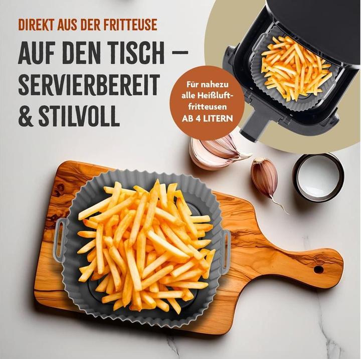 Produktbild KitchBo Silikonform 20 x 20 x 6.3 cm, Schwarz