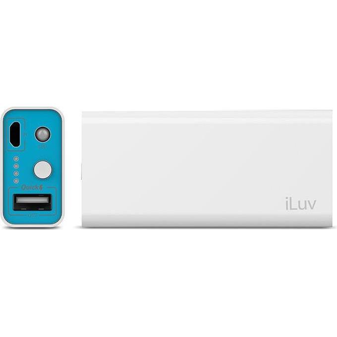 Thumbnail - iLuv myPower 5200 (5200 mAh, 5 W), Powerbank, Weiss