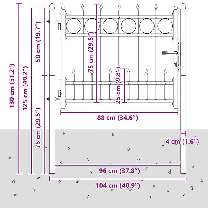 Produktbild vidaXL Zauntor