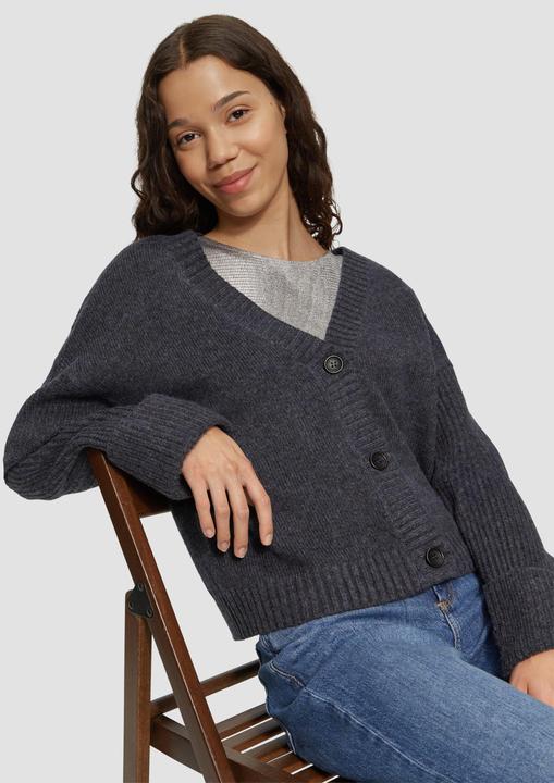 Produktbild S.Oliver Strickjacke Weiche Strickjacke in melierter Optik (XS)
