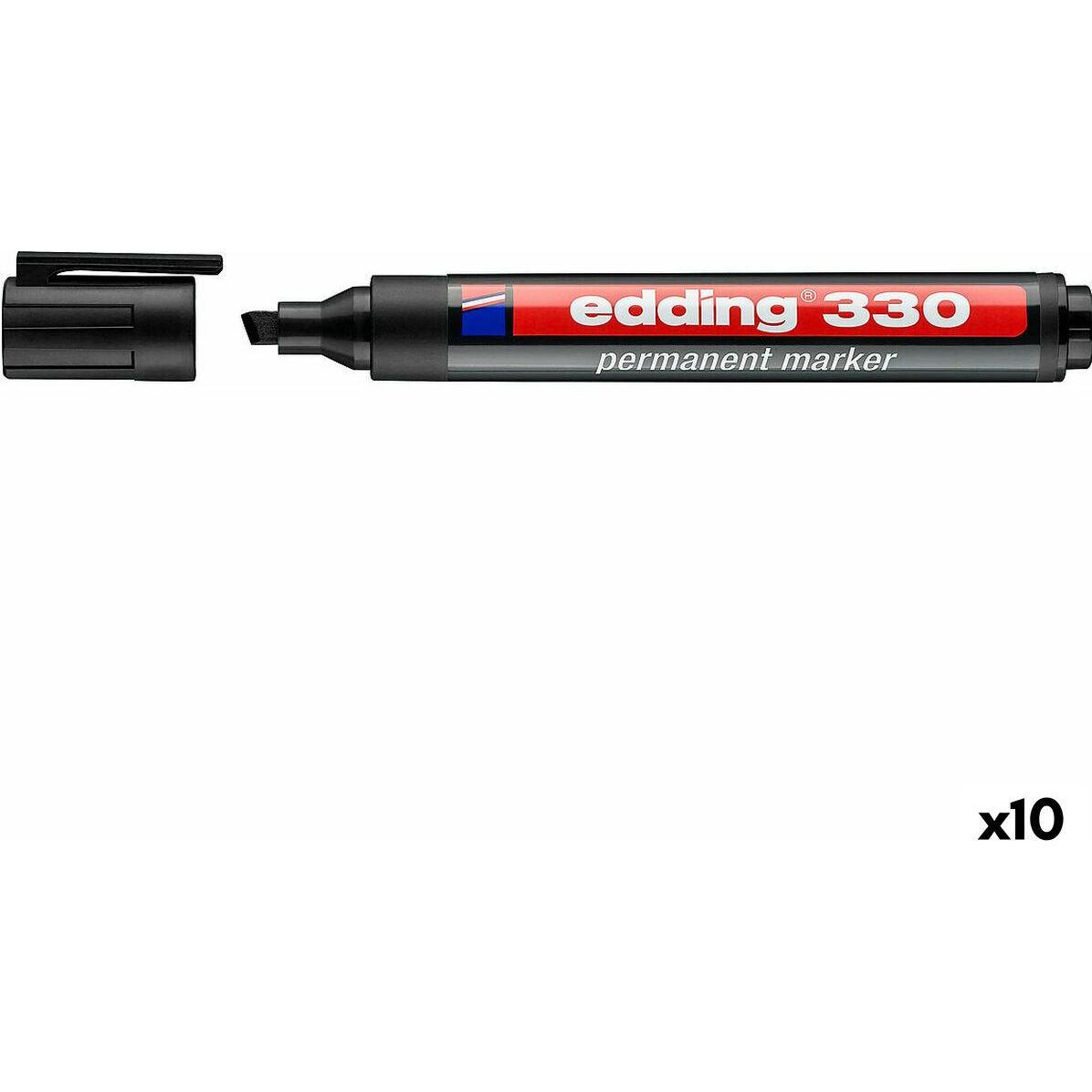Edding, Marker, OFC-ED330BK (Schwarz, 5 mm, 10 x)