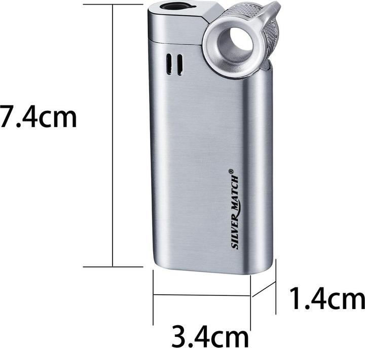 Actual product image Silver Match Sturmfeuerzeug