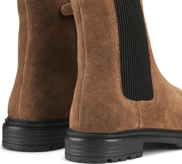Actual product image La Redoute Collections Lederboots mit Reissverschluss und Dehneinsatz (29)