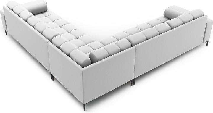 Actual product image Cosmopolitan Design Symmetrical Corner Sofa, "Bali", 6 Seats, Light Grey, 256x256x75 Made in Europe (Corner sofa)