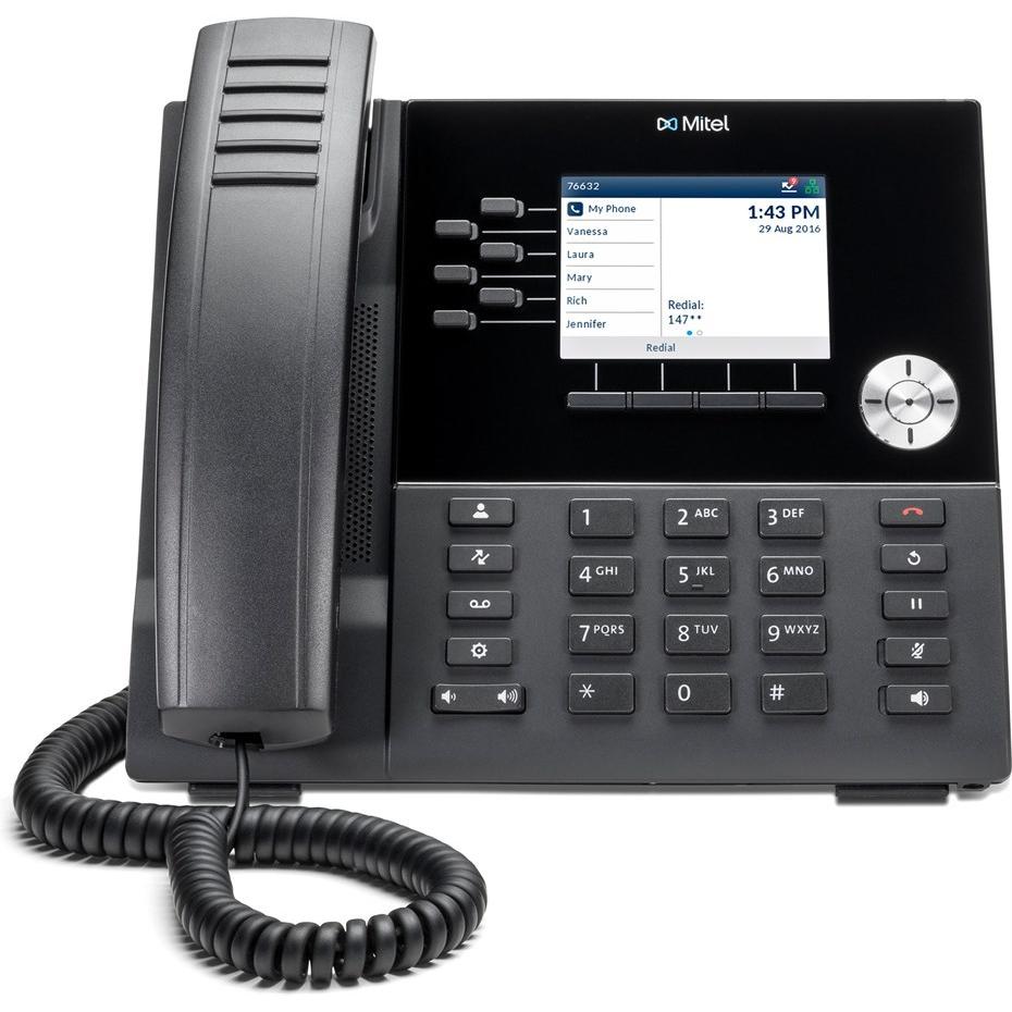 Mitel MiVoice 6920 IP Phone, Telefon, Schwarz