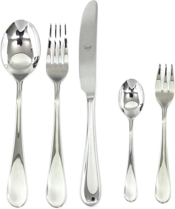Mepra Hollow handle Natura cutlery 30 pieces silver (30 pcs., Cutlery set)
