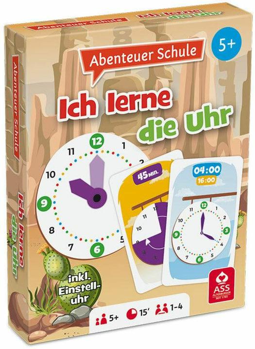 Productafbeelding ASS Altenburg 22572890 - Avonturenschool - De Klok, kaartspel 2+ spelers, vanaf 5 jaar (DE editie) (Duits, 2 - 10 Spelers)