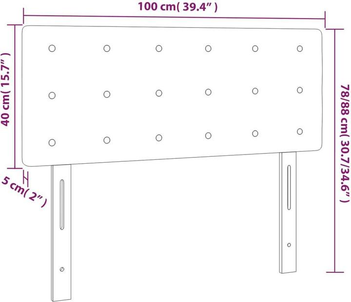 Image du produit VidaXL Kalli (100 x 5 x 78/88 cm)