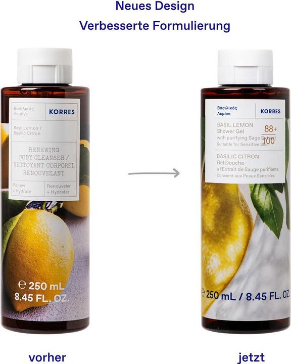 Produktbild Korres BASIL LEMON Duschgel (250 ml)