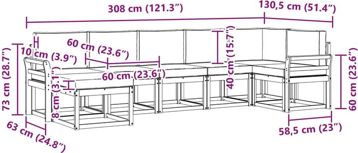 Immagine prodotto vidaXL Outdoor-Sofa