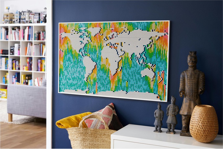 Actual product image LEGO World map (31203, LEGO Art, LEGO Rare Sets)