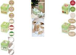 Actual product image Avery Sticker on roll Gift 50 pieces Green/Red/White