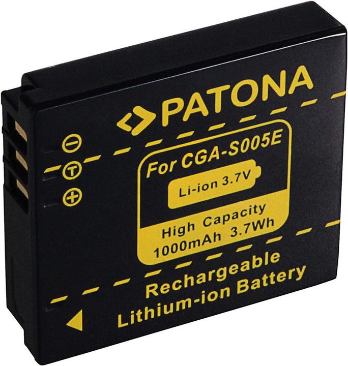 Actual product image Patona Battery f. Panasonic CGA-S005E (Camera battery)