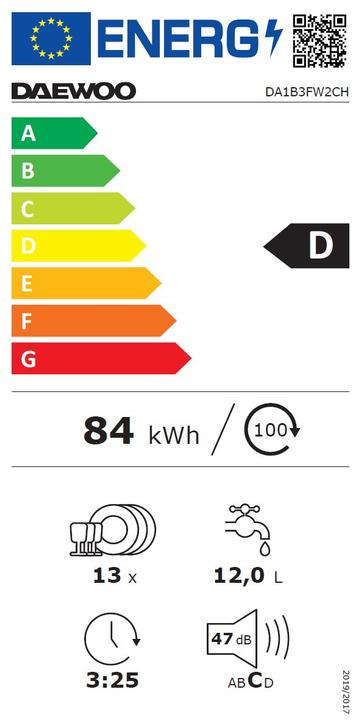 Energy Label Daewoo DA1B3FW2CH
