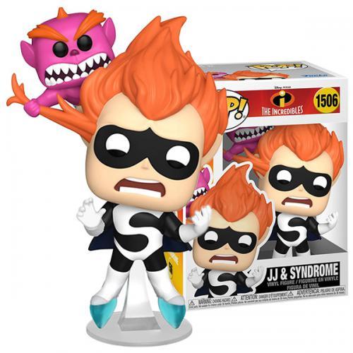 Actual product image Funko The Incredibles 20th Anniversary POP! vinyl figure JJ & Syndrome 9 cm