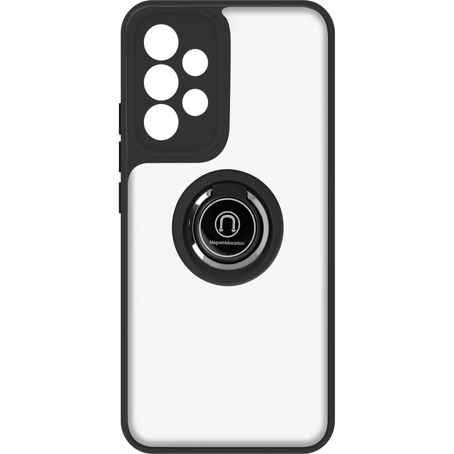 Avizar Handyhülle mit Ring-Halterung Series (Samsung Galaxy A33 5G), Smartphone Hülle, Schwarz