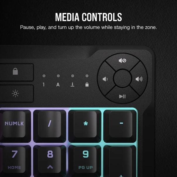 Actual product image Corsair K55 CORE RGB Gaming Keyboard (US, Cable)