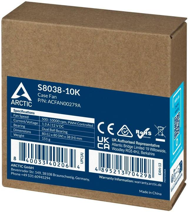 Immagine prodotto Arctic S8038-10K (80 mm, 1x)