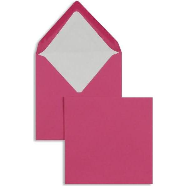 Blanke, Briefumschlag, Briefumschläge 164x164mm 100g/qm gummiert VE=100 Stück fuchsia (100 x)