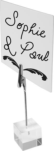 Actual product image Securit CLAMP holder for chalkboard signs, acrylic