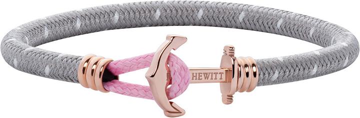 Image du produit Paul Hewitt Anchor Bracelet Phrep Lite Rose Gold Nylon Grey White Light Pink M (18 cm, Acier inoxydable, Nylon)