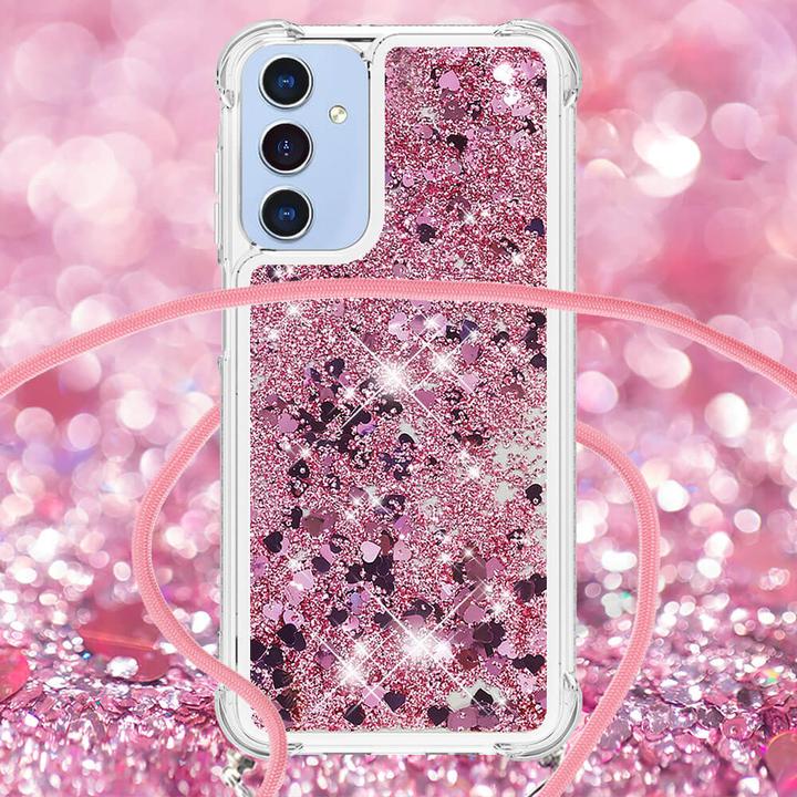 Actual product image Cover-Discount Galaxy A17 / A26 - Glitzer Hülle mit Kordel (Samsung Galaxy A26, Samsung Galaxy R)