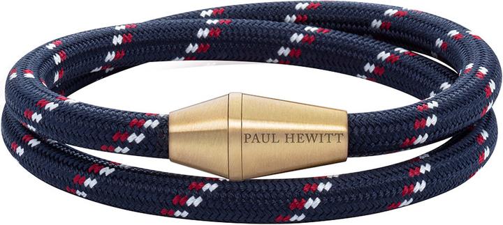 Paul Hewitt Bracelet Conic Wrap Brass Nylon Blue Red White L (Nylon)