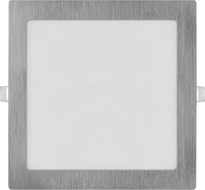 Produktbild Emos LED-Einbauleuchte NEXXO, quadratisch, silber, 18W, mit Change CCT (1600 lm)